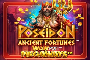 Ancient Fortunes Poseidon WowPot Megaways slot artwork