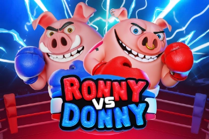 Ronny vs Donny slot artwork